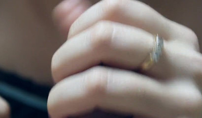 Russian blonde Dirty Lady combining a handjob with cock sucking