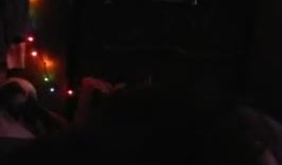 Stepdaughter sucks my fat dick while watching TV