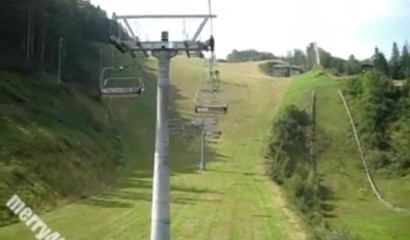 Merry4Fun's Naughty Cable Car Blowjob