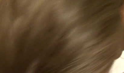 Her giant tatas are sprayed with cum after she sucked him off