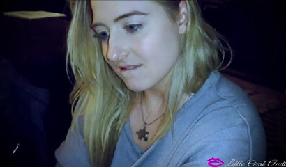 Amateur milf LittleOralAndie enjoying intense throat fucking and anal drilling