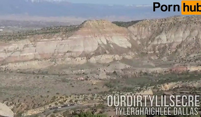 They needed a secluded place so she sucks him in nature