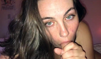 Innocent and shy teen gets recorded while sucking dick