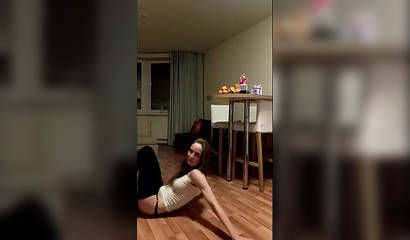 Brunette vixen gives a perfect BJ and enjoys a doggy fuck