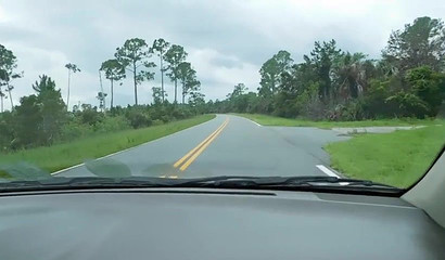 Hitchhiker gets the best head and a fuck at the same time