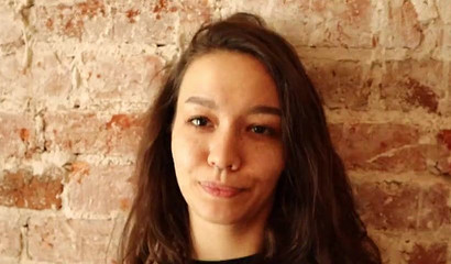 Girl with freckles and a tongue piercing gets a facial