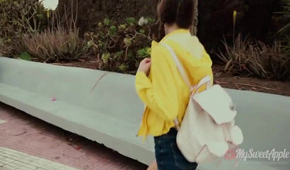 Bus cock jerking and then the party blowjob in one day